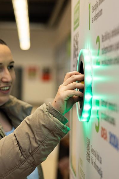 Smart bins – interactive machines for packaging waste collection