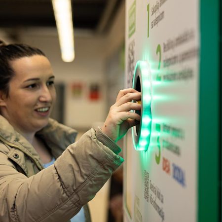 Smart bins – interactive machines for packaging waste collection